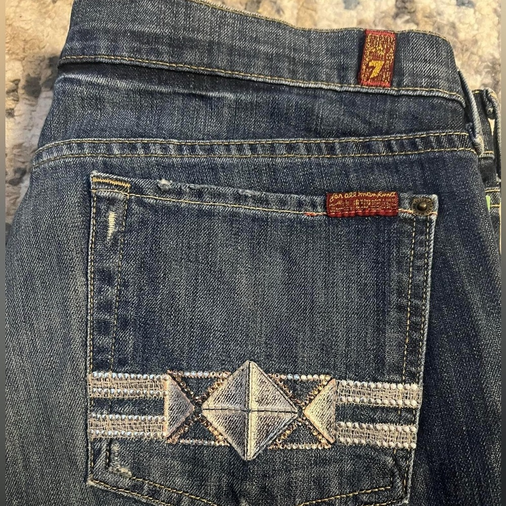 7 for All Mankind Crystal Pocket Jeans Style U190M561S-561S Size 32
